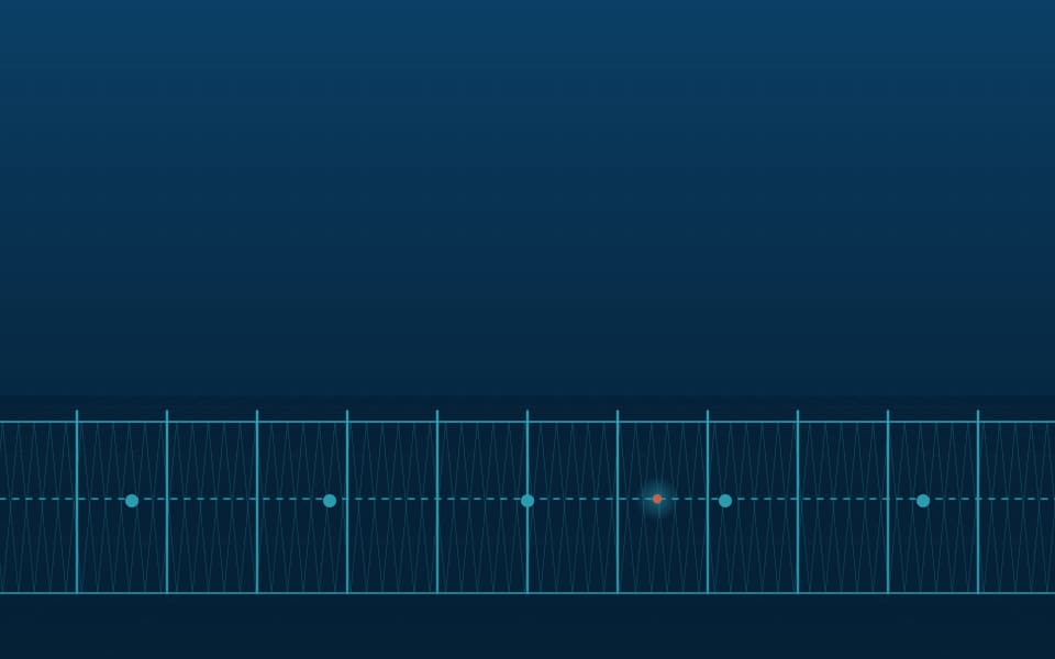 خط سور بمناطق استشعار بالألياف الضوئية, ليلاً